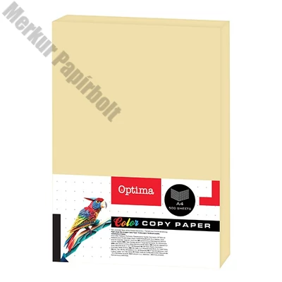 Fénymásolópapír színes OPTIMA A/4 80 g pasztell sárga 500 ív/csomag
