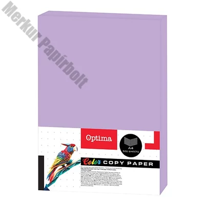 Fénymásolópapír színes OPTIMA A/4 80 g pasztell világoslila 500 ív/csomag