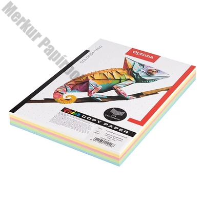 Fénymásolópapír színes OPTIMA A/4 80 g pasztell mix 5x50 ív/csomag
