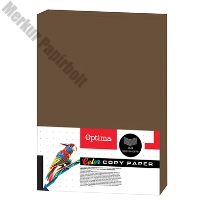 Fénymásolópapír színes OPTIMA A/4 80 g barna 500 ív/csomag
