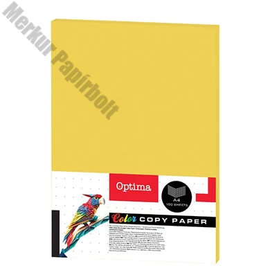 Fénymásolópapír színes OPTIMA A/4 80 g citromsárga 100 ív/csomag