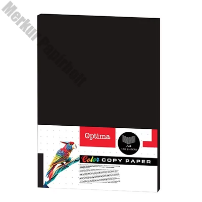 Fénymásolópapír színes OPTIMA A/4 80 g fekete 100 ív/csomag