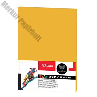 Fénymásolópapír színes OPTIMA A/4 80 g gold 100 ív/csomag