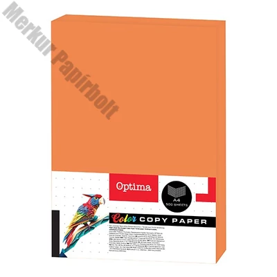 Fénymásolópapír színes OPTIMA A/4 80 g narancssárga 500 ív/csomag