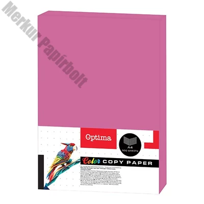 Fénymásolópapír színes OPTIMA A/4 80 g rózsaszín 500 ív/csomag