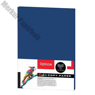 Fénymásolópapír színes OPTIMA A/4 80 g sötétkék 100 ív/csomag