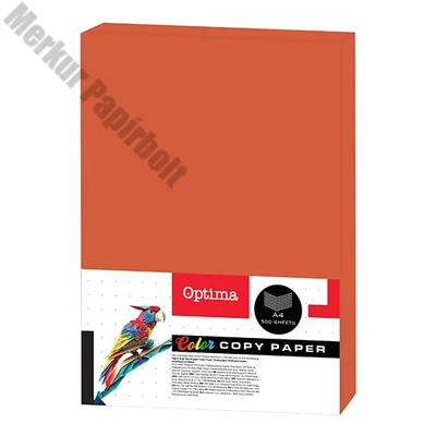 Fénymásolópapír színes OPTIMA A/4 80 g téglavörös 500 ív/csomag