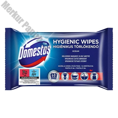 Fertőtlenítő törlőkendő DOMESTOS Ocean 60db