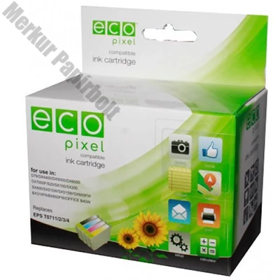 Festékpatron utángyártott ECOPIXEL CC656AE No.901XL (HP) színes 15ml