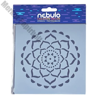 Festősablon NEBULO műanyag lap mandala