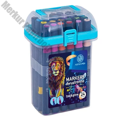 Filctoll ASTRA PEN háromszögletű kétvégű 24 színű