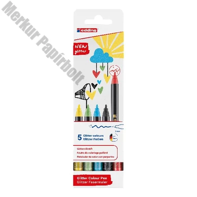 Filctoll EDDING 1200 csillámos 5 darabos