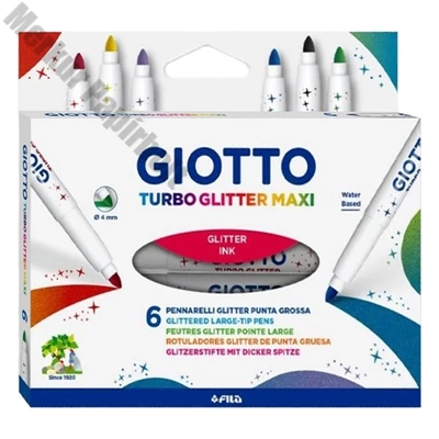 Filctoll GIOTTO Turbo maxi csillámos 6 darabos