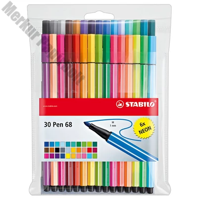 Filctoll STABILO Pen 68 30 darabos