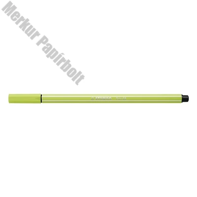 Filctoll STABILO Pen 68 lime zöld
