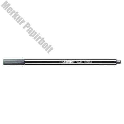 Filctoll STABILO Pen 68 metallic ezüst