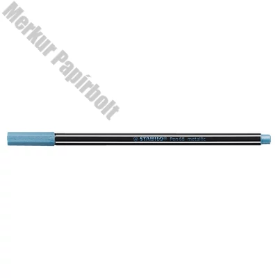 Filctoll STABILO Pen 68 metallic kék