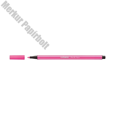 Filctoll STABILO Pen 68 neon rózsa