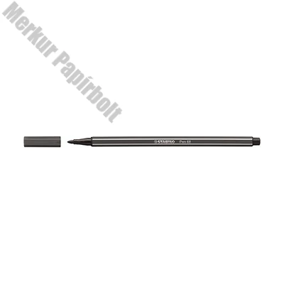Filctoll STABILO Pen 68 szürkés fekete
