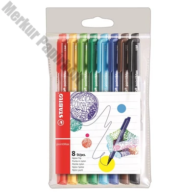 Filctoll STABILO PointMax 0.8 8 darabos