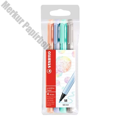 Filctoll STABILO PointMax PASTEL 4 darabos