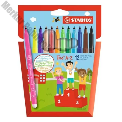 Filctoll STABILO Trio A-Z 12 darabos
