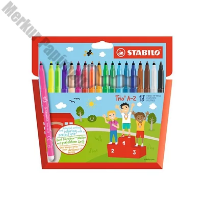 Filctoll STABILO Trio A-Z 18 darabos