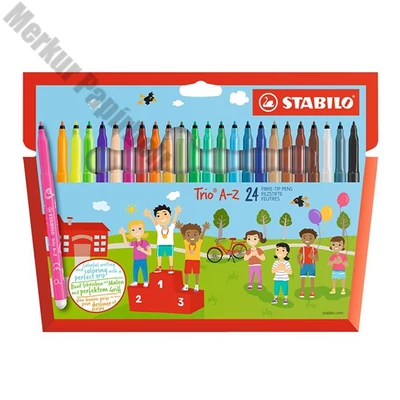 Filctoll STABILO Trio A-Z 24 darabos