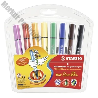 Filctoll STABILO Trio Scribbi 8 darabos