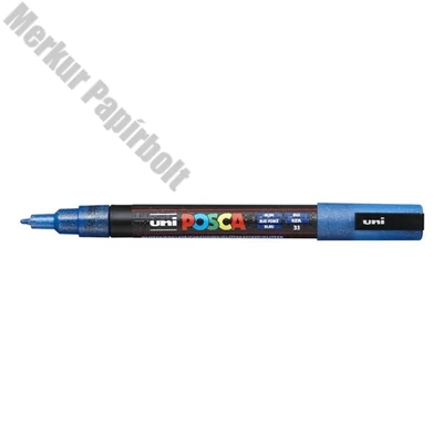 Filctoll UNI Posca PC-3ML csillámló kék