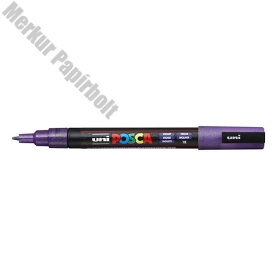 Filctoll UNI Posca PC-3ML csillámló lila