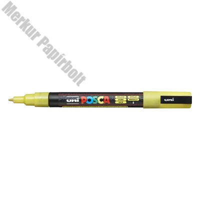 Filctoll UNI Posca PC-3ML csillámló sárga