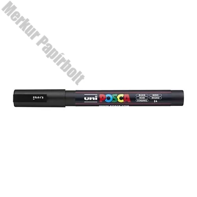 Filctoll UNI Posca PC-3M fekete