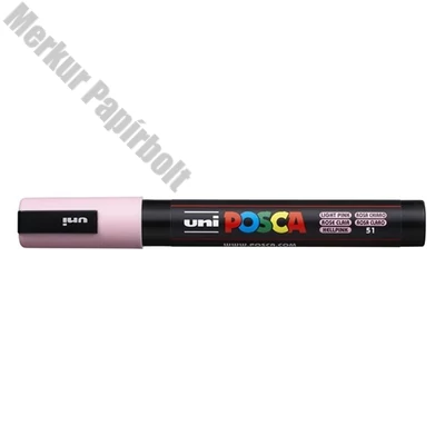 Filctoll UNI Posca PC-5M világos rózsaszín