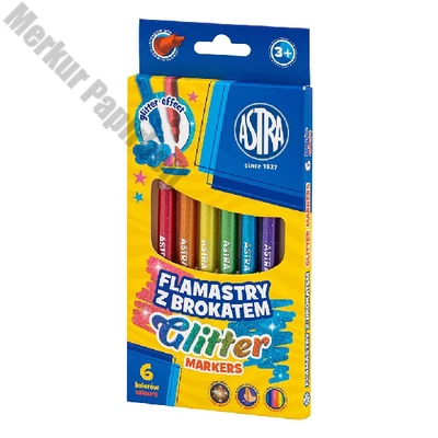 Filctoll ASTRA glitteres 6 darabos