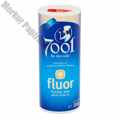 Finom párolt só 7001 jódozott szóródobozos 200 g