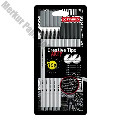 Flictoll STABILO Cretive Tips Arty Shading 10 darabos