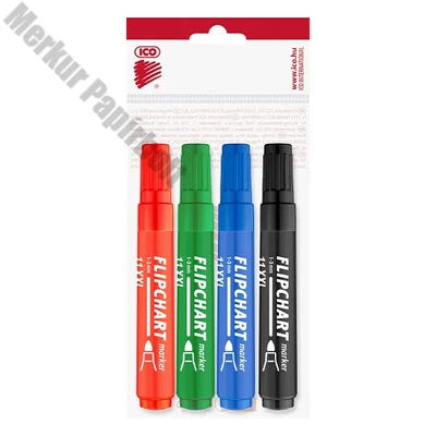 Flipchart marker ICO Artip 11 XXL kerek 1-3mm 4 darabos