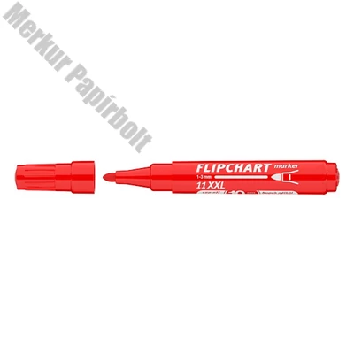 Flipchart marker ICO Artip 11 XXL kerek piros 1-3mm