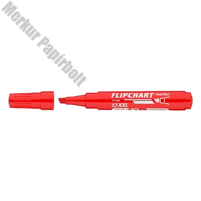 Flipchart marker ICO Artip 12 XXL vágott piros 1-4mm