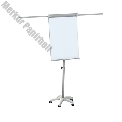 Flipchart tábla MEMOBE mágneses felület 68x105 cm 2 db segédkarral mobil állítható magasság