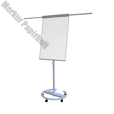 Flipchart tábla MEMOBE mágneses felület 68x105cm 2 db segédkarral mobil állítható magasság