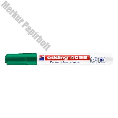 Folyékony kréta EDDING 4095 vágott 2-3 mm zöld