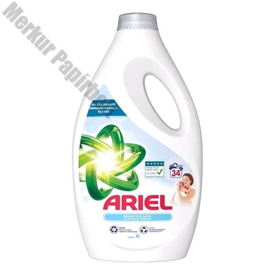 Folyékony mosószer ARIEL Sensitive 34 mosás 1,7L