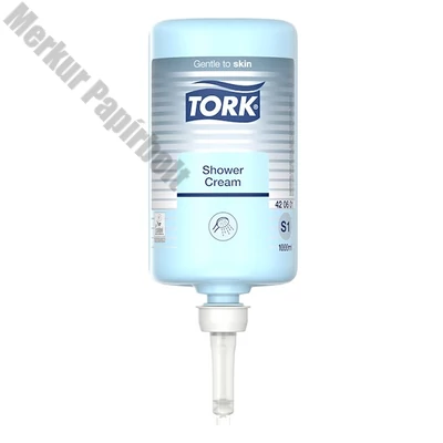 Folyékony szappan pumpás TORK S1 pipere hajmosásra és tusolásra 1000 ml kék