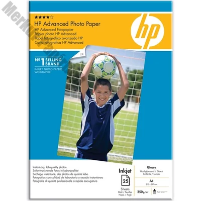 Fotópapír HP Q5456A A/4 tintasugaras magasfényű 250 g 25 íves