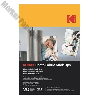 Fotópapír KODAK Photo Fabric 10x15 cm felragasztható és visszaszedhető 20 íves