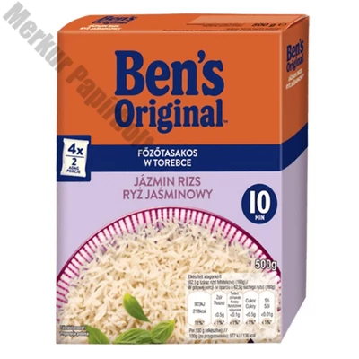 Főzőtasakos rizs UNCLE BEN`S jázmin 4x125 g