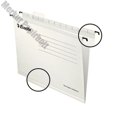 Függőmappa ESSELTE Classic A/4 karton újrahasznosított fehér 25 darabos