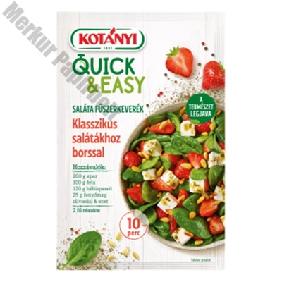 Fűszerkeverék KOTÁNYI Quick&Easy klasszikus salátákhoz borssal 20 g